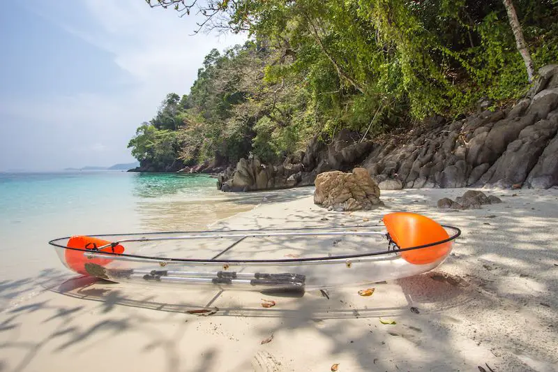 Clear Kayak By The Sea