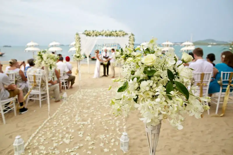 beach decor florida beach wedding
