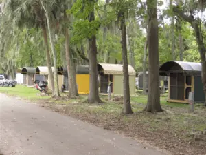 Florida igloos to rent at Nova Campground